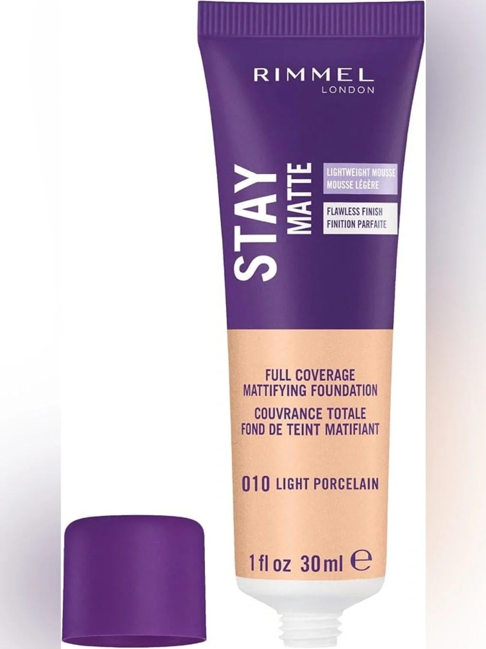 Rimmel London Stay Matte Foundation - 010 Light Porcelain